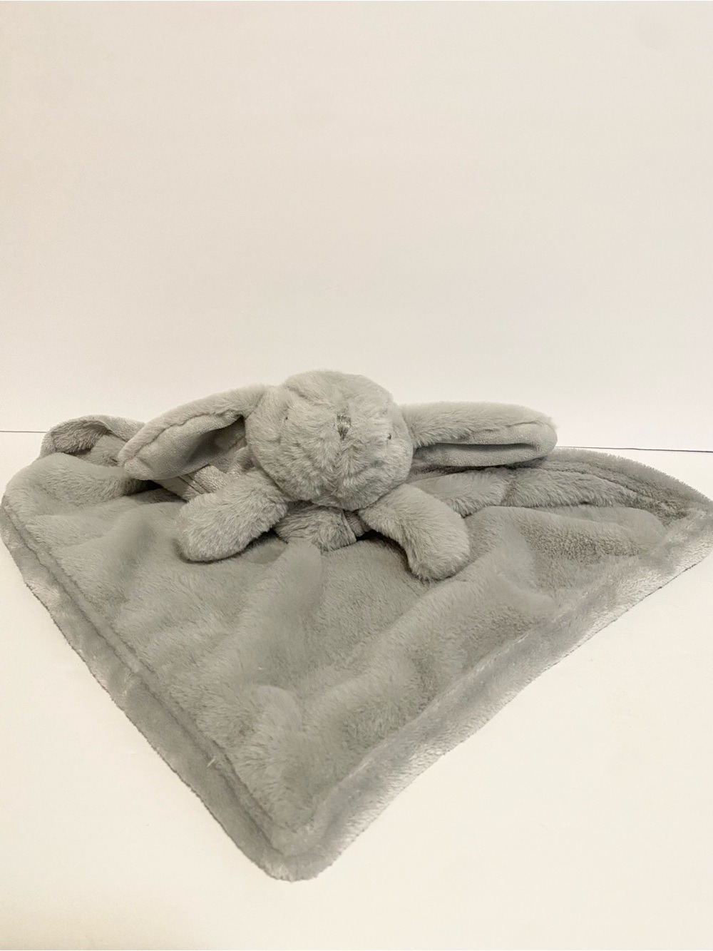 SL Home Fashions Bunny Baby Lovey So Dreamy Grey Plush Security Blanket Toy READ